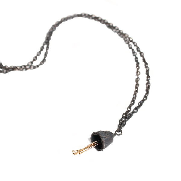Large Oxidised Gum Nut Pendant Jewellery Shimara Carlow 