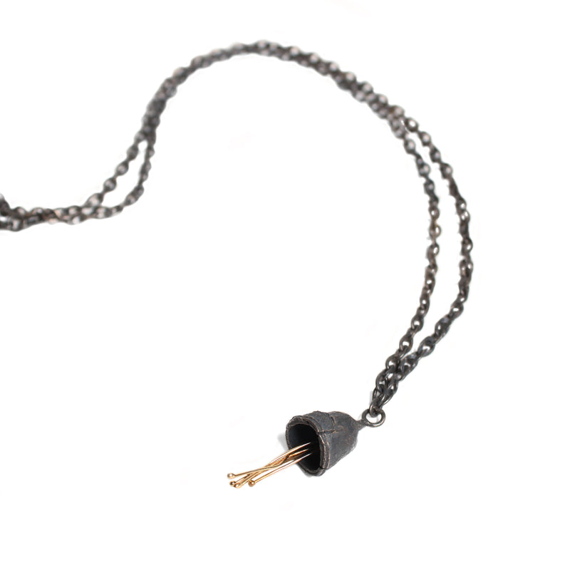 Large Oxidised Gum Nut Pendant Jewellery Shimara Carlow 