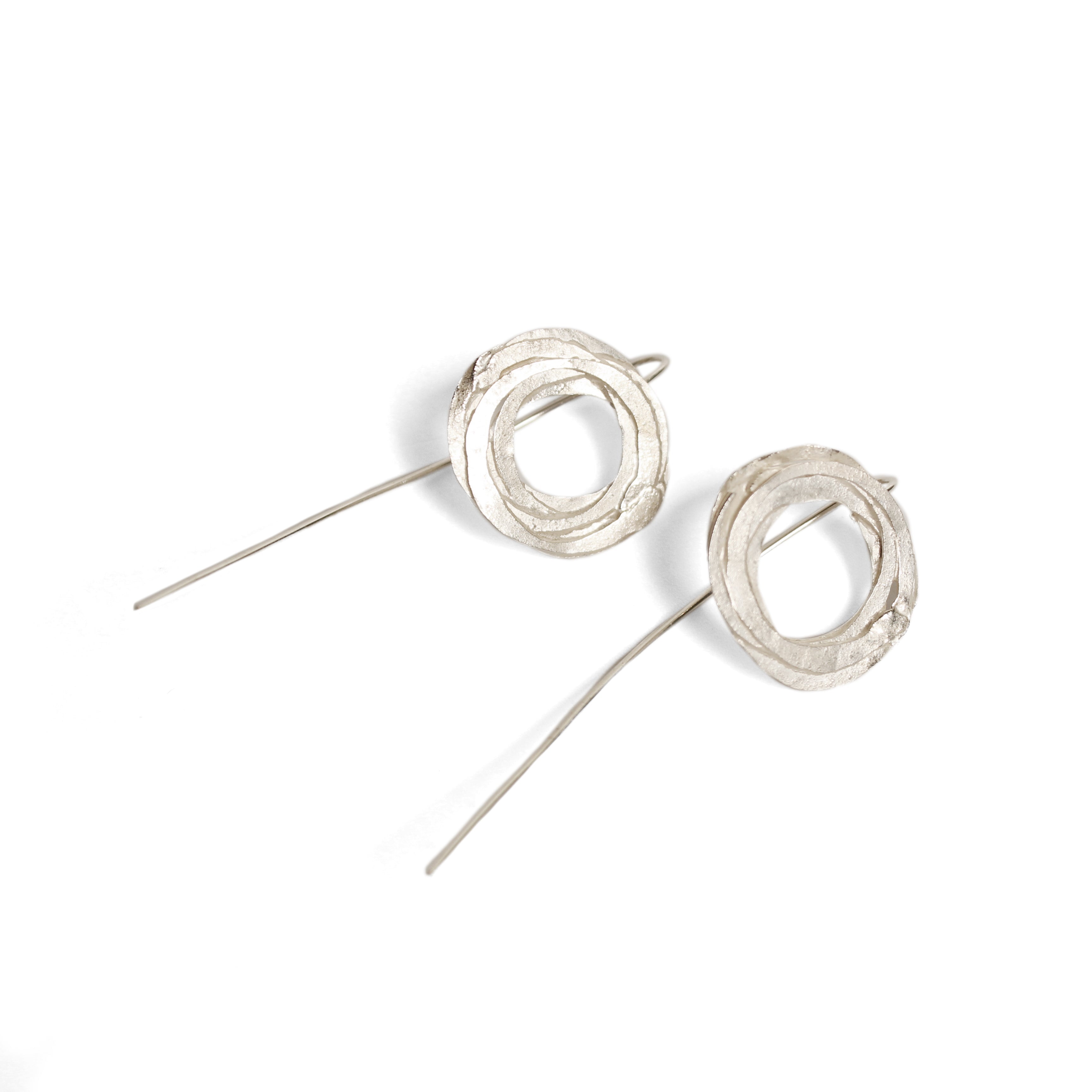 Silver Wrap Earrings Jewellery Shimara Carlow 