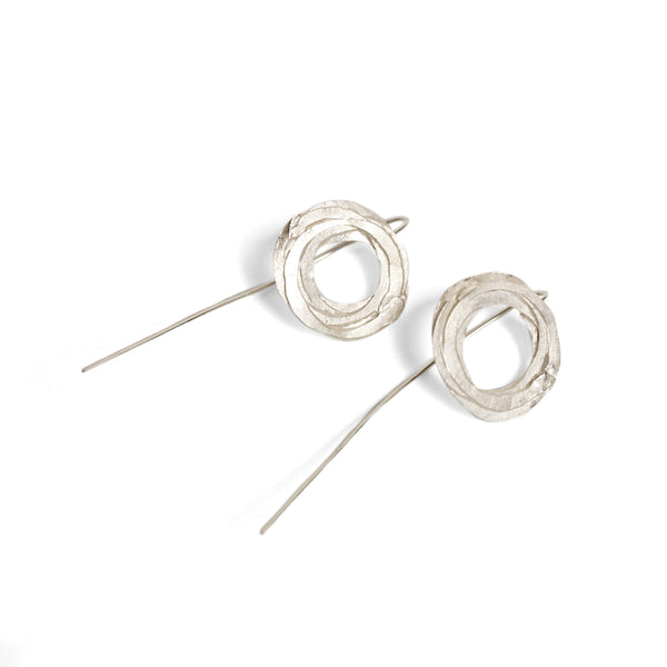 Silver Wrap Earrings Jewellery Shimara Carlow 