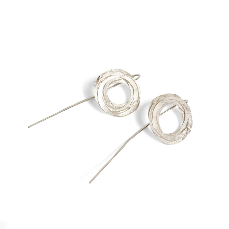 Silver Wrap Earrings Jewellery Shimara Carlow 