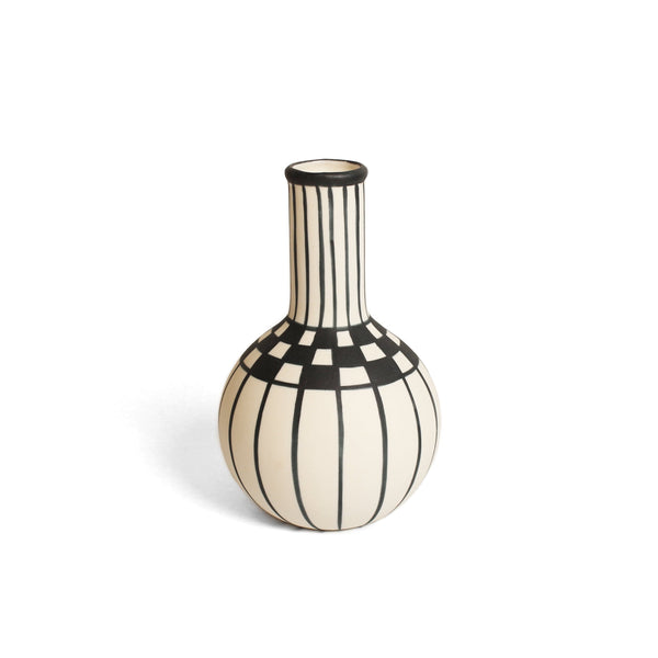 Geometric Long Necked Vase Ceramics Ronelle Clarke #2 