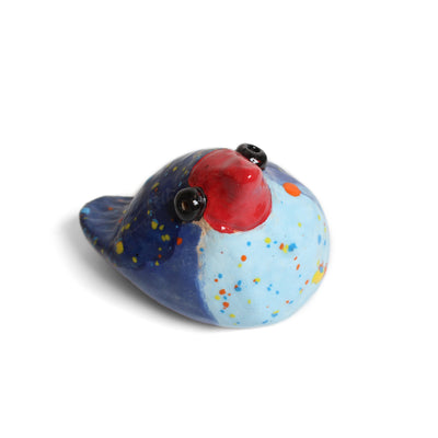 Ceramic Sitting Birds Sculpture & Art object Barbara George #6 