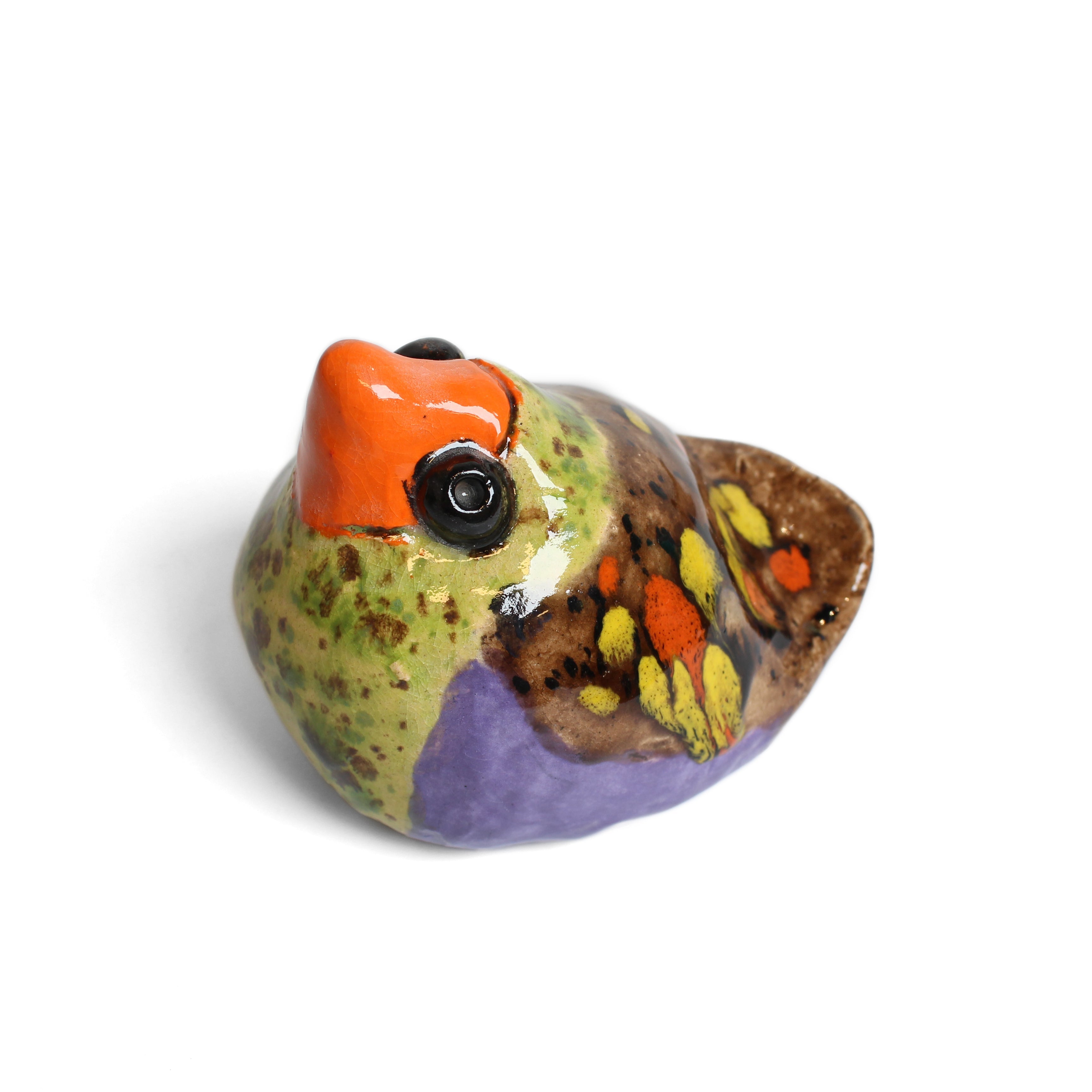 Ceramic Sitting Birds Sculpture & Art object Barbara George #2 