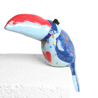 Ceramic Toucan on a stick Ceramics Barbara George #3 