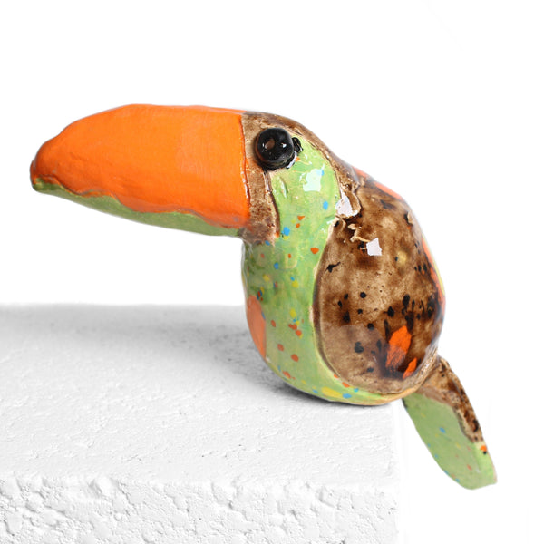 Ceramic Toucan on a stick Ceramics Barbara George #1 
