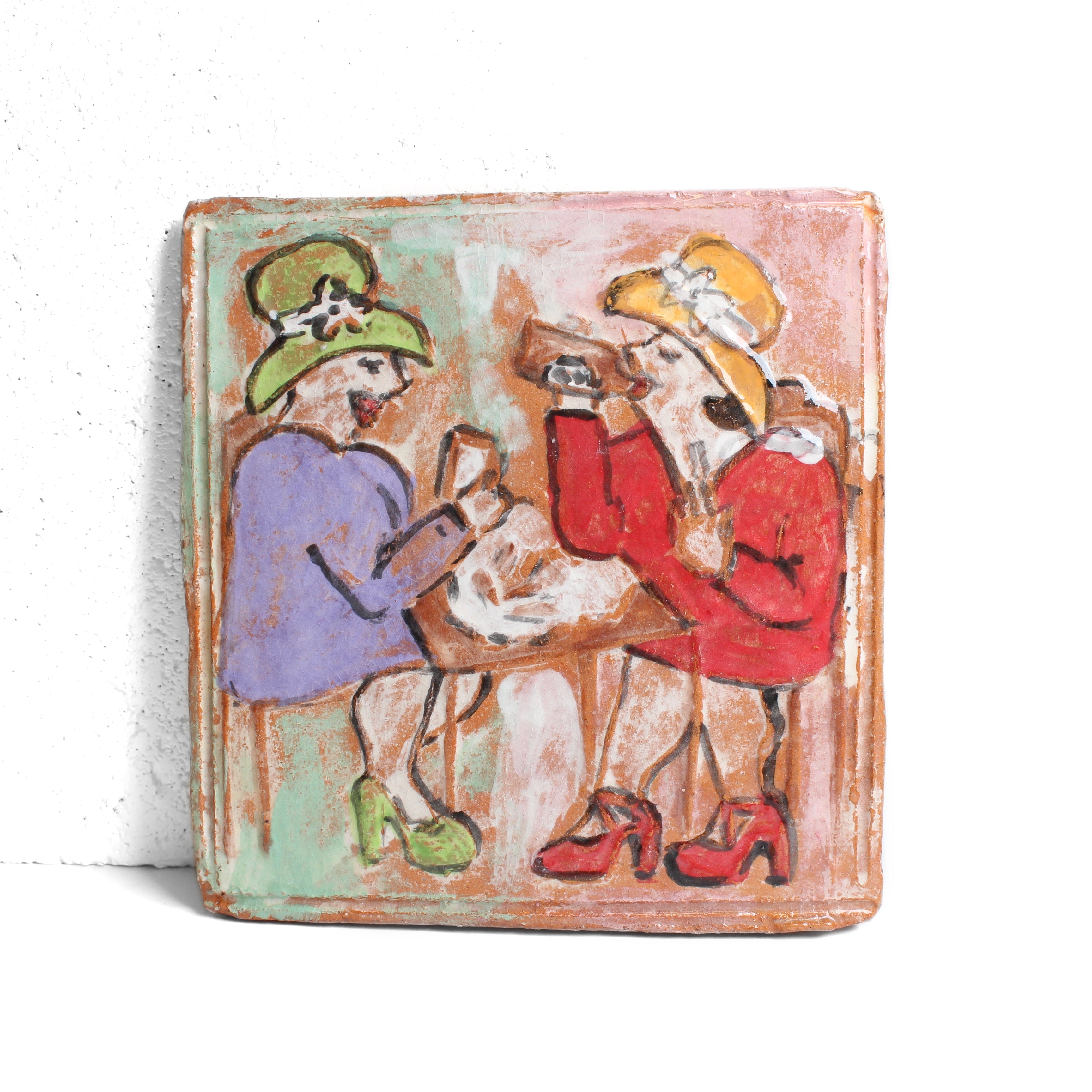 Ceramic Wall Tiles Sculpture & Art object Barbara George #1 