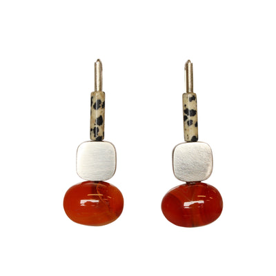 Carnelian Soft Squares Jewellery Ari Athans 