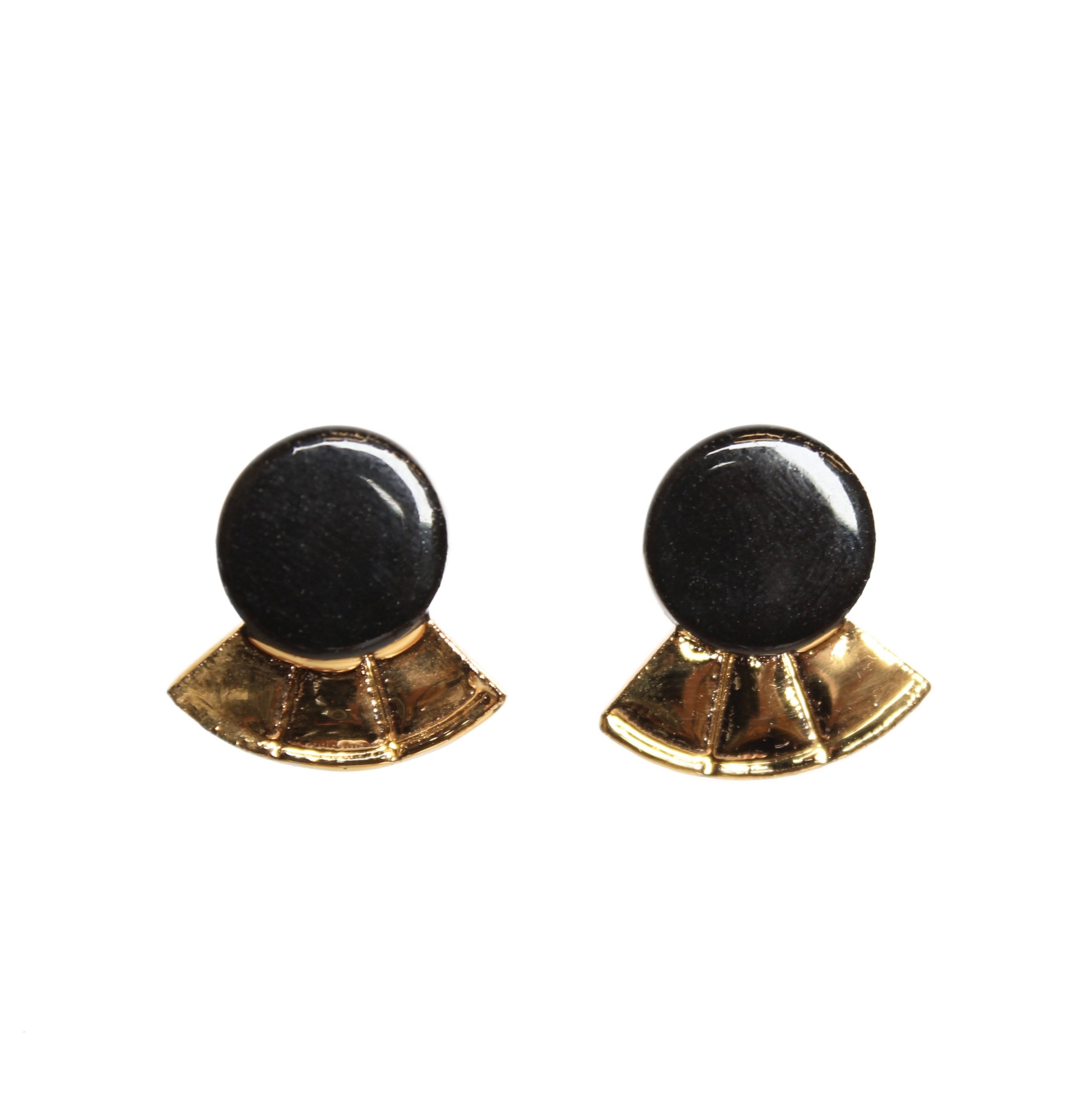 Friend Stud Earrings Jewellery Erin Lightfoot Black 
