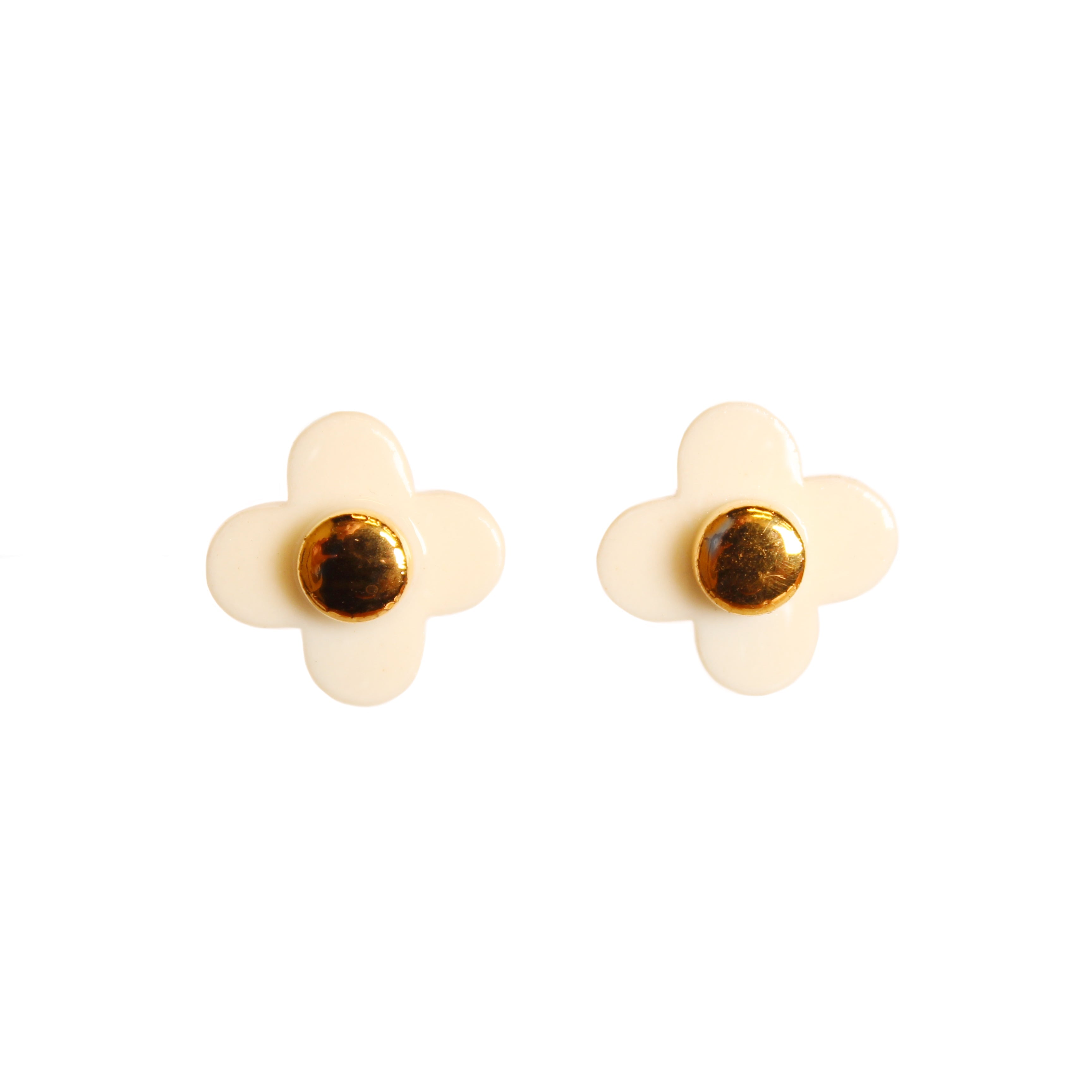 Flower Stud Earrings Jewellery Erin Lightfoot White 