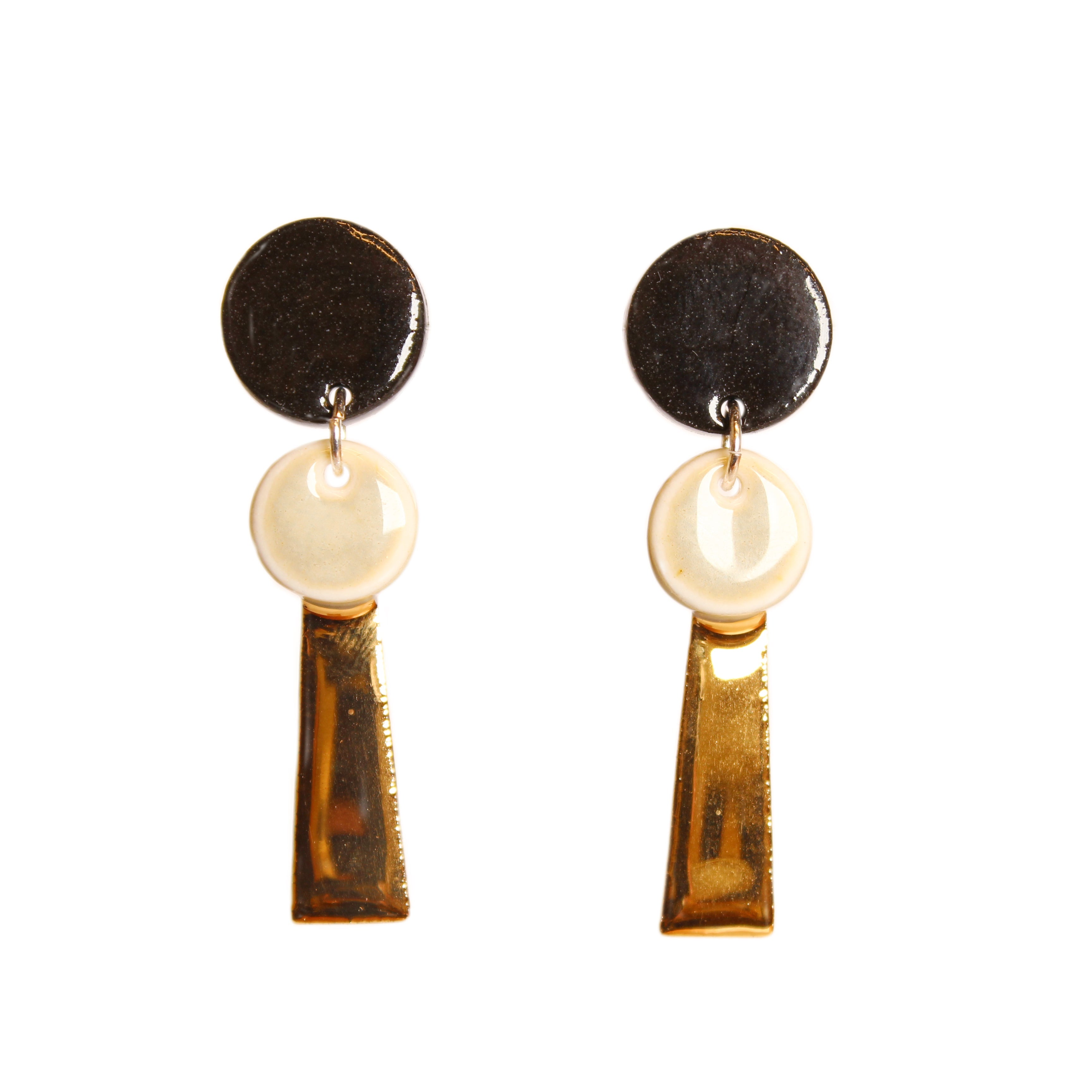 Small Porcelain Tassel Earrings Jewellery Erin Lightfoot Pink 