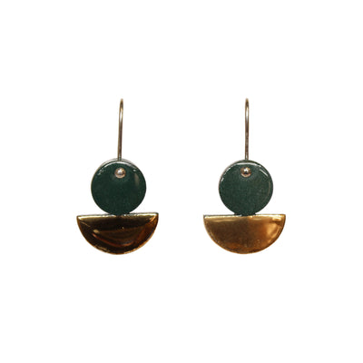 Float Earrings Jewellery Erin Lightfoot Green 
