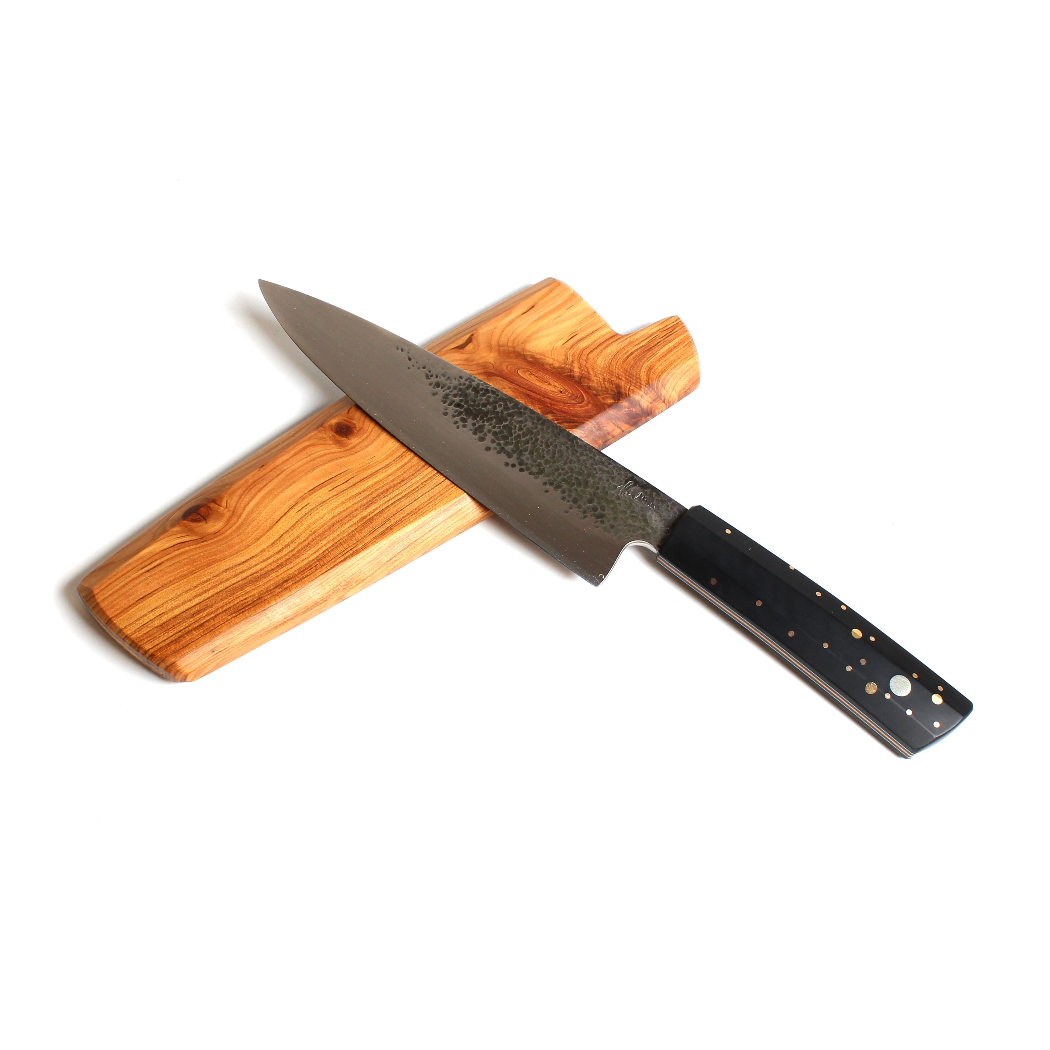 Stainless steel chef knife Wood Dan Watson 