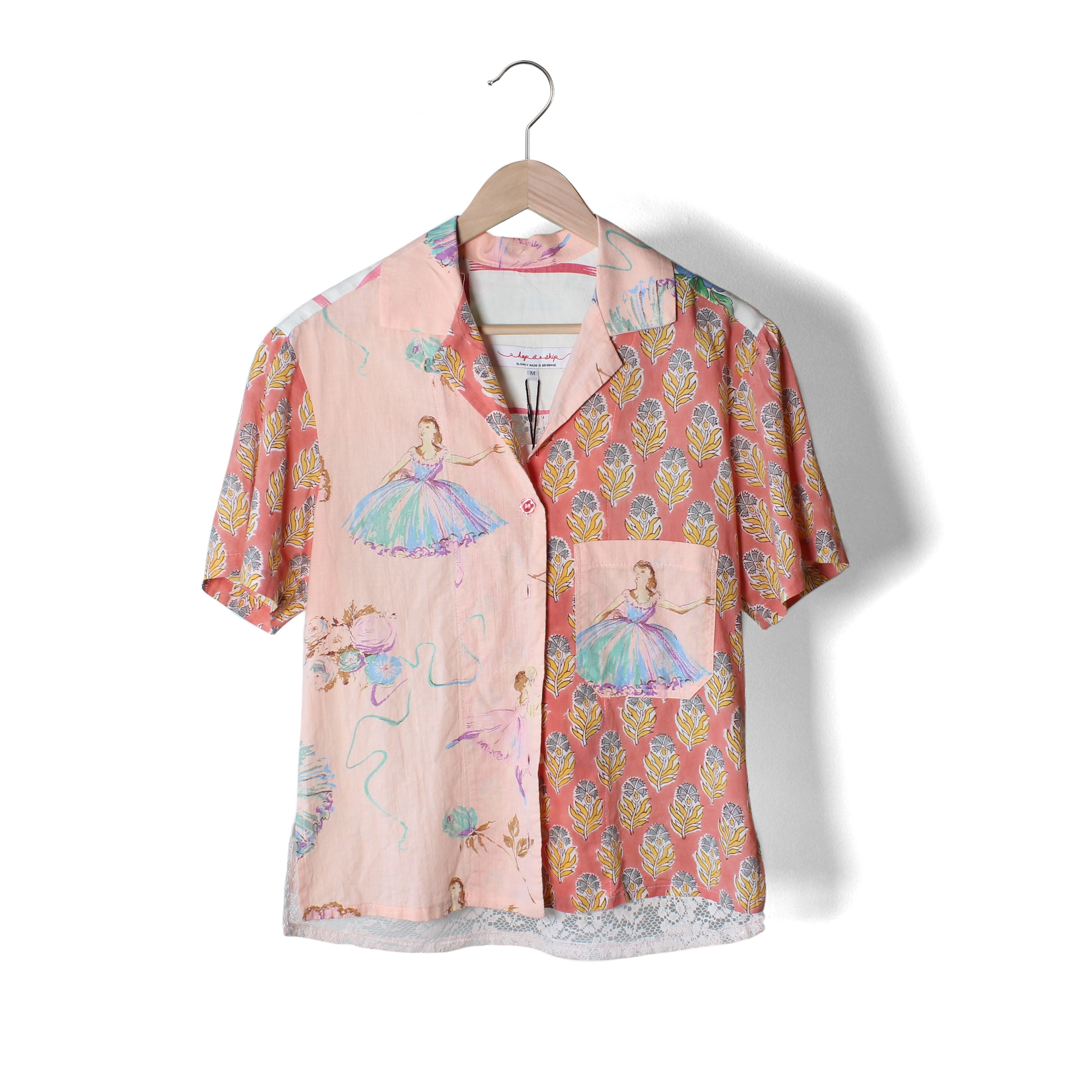 Gentlefolk Shirts (various designs) Textiles & Fibre Art a hop and a skip Pink Ballerinas - S 