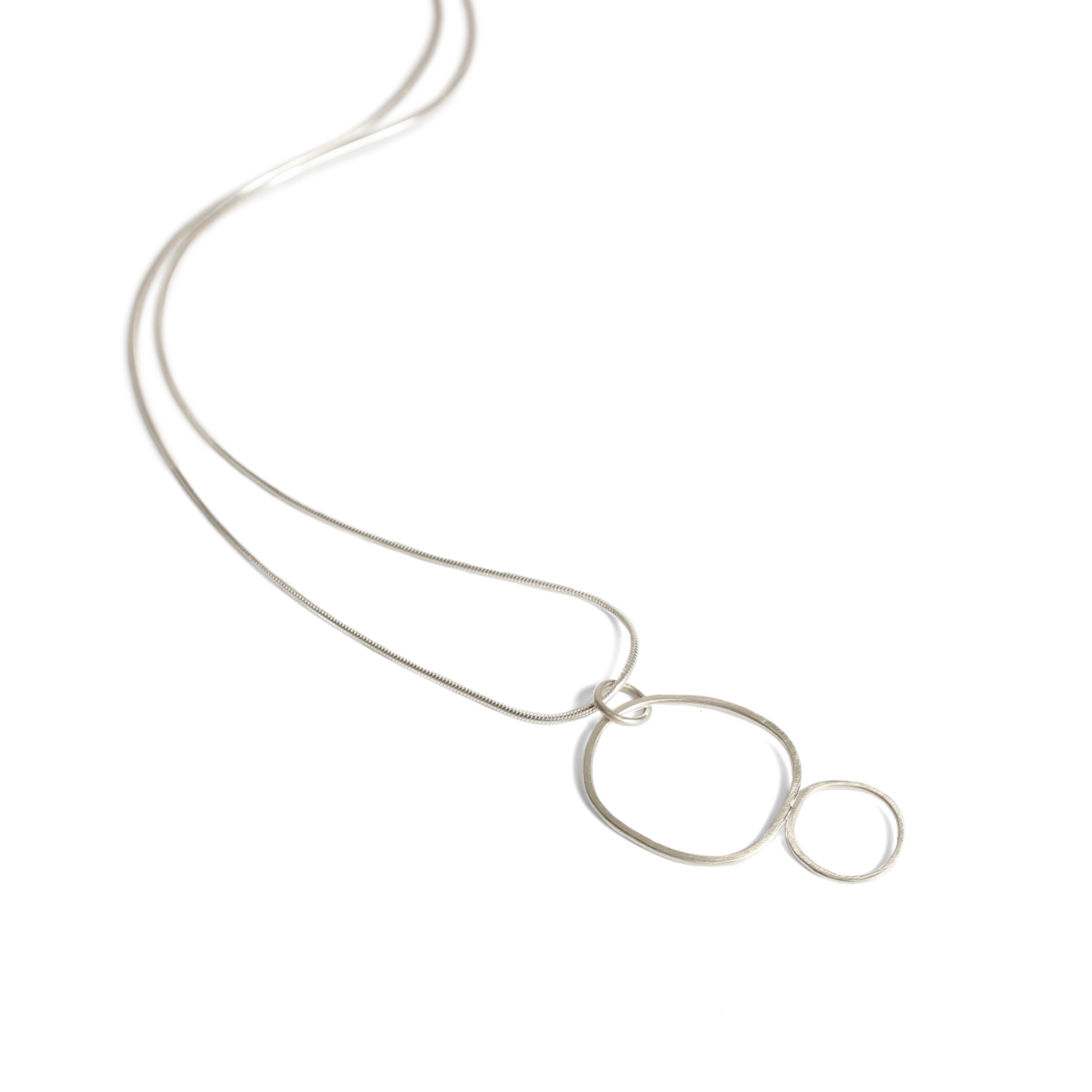 Sterling silver wire frame pendant S Jewellery Chloe Waddell 