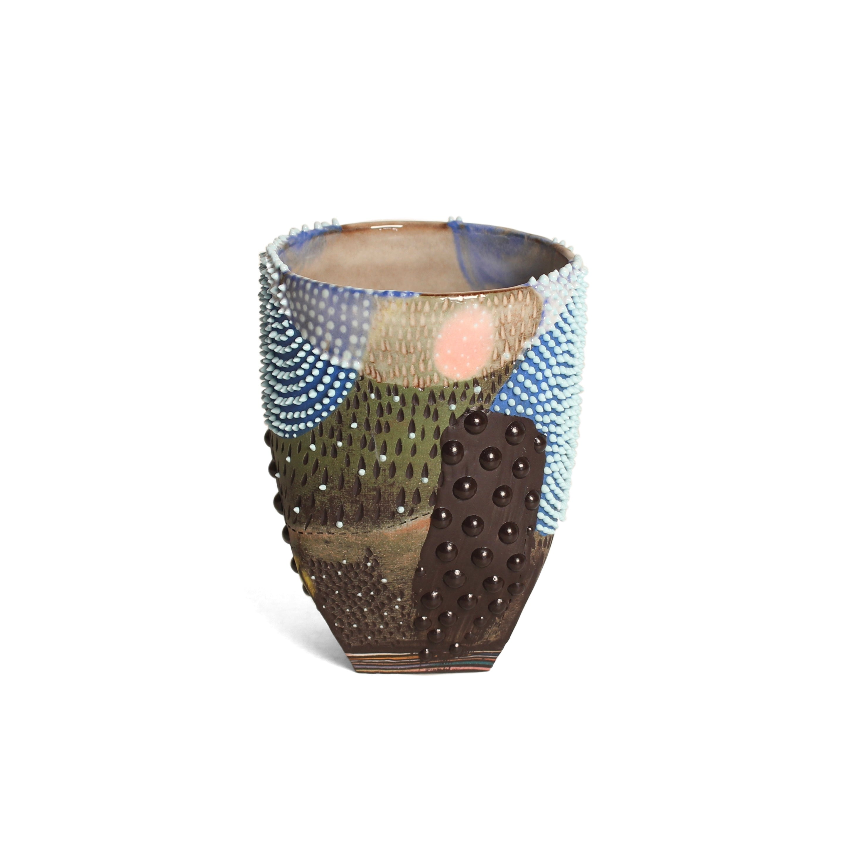 Dark Collection - Spike Sculpture Mugs Ceramics Julia Bramich Blue 