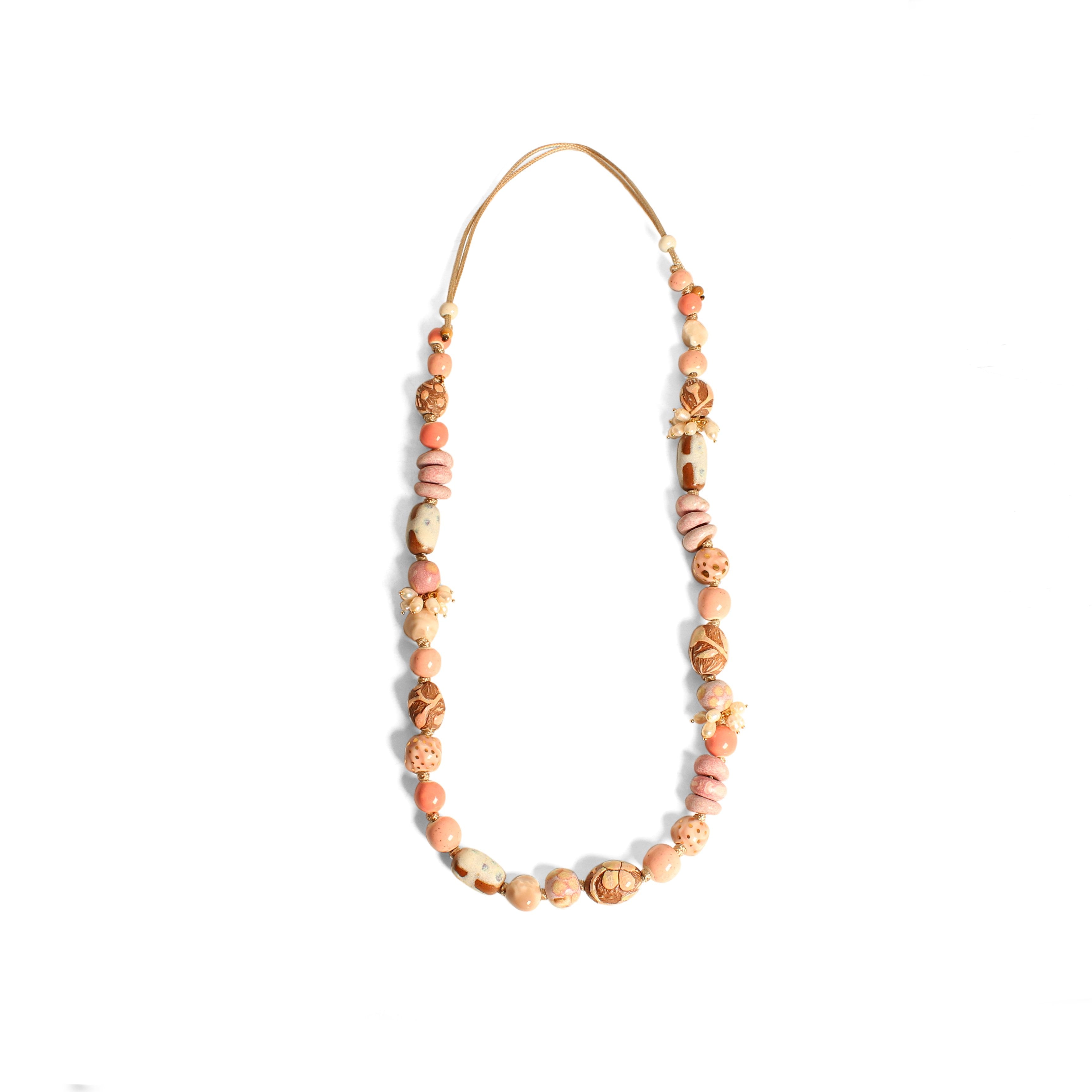 Journey Bead Necklace Jewellery Julia Bramich Black & White 