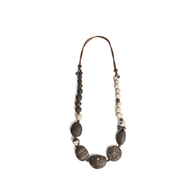 Journey Bead Necklace Jewellery Julia Bramich Black & White 