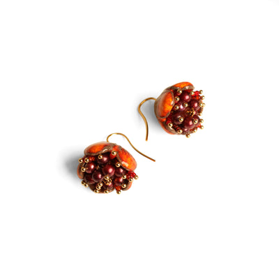 Pixie Belle Earrings Jewellery Julia Bramich Orange 
