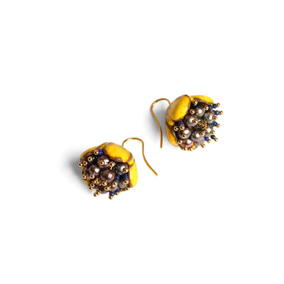 Pixie Belle Earrings Jewellery Julia Bramich Yellow 