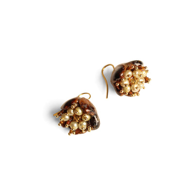 Pixie Belle Earrings Jewellery Julia Bramich Brown 