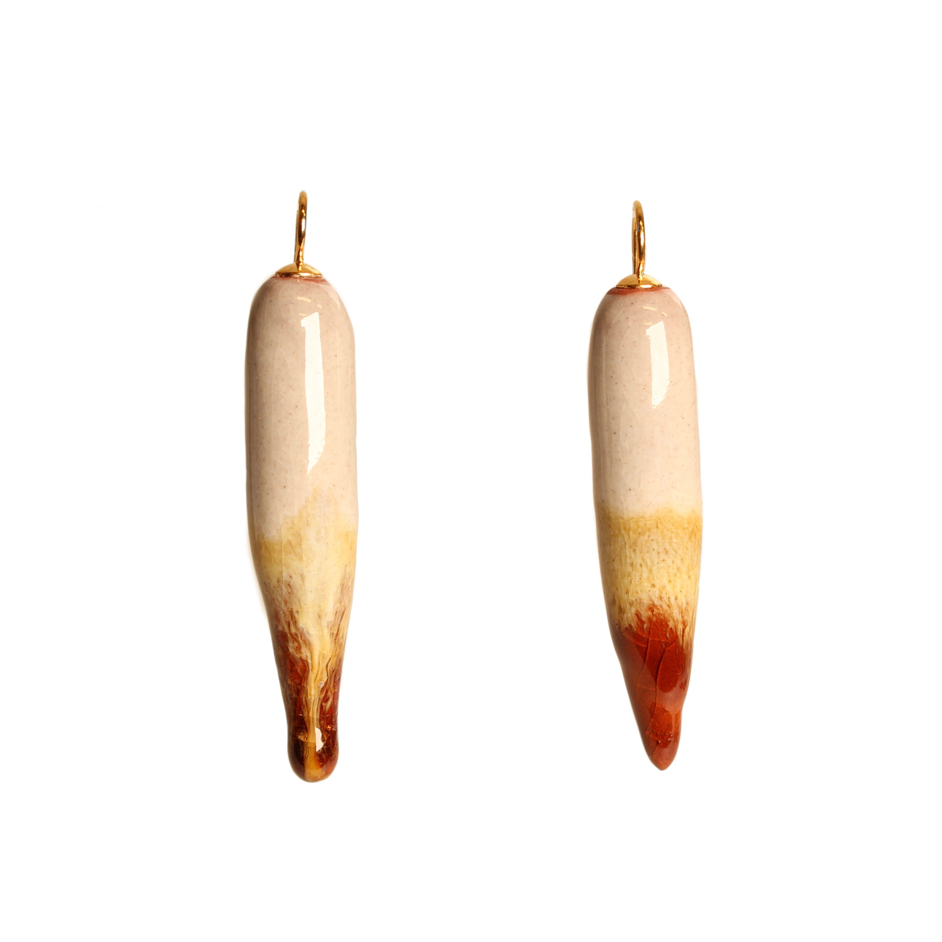 Glaze Drop Earrings Ceramics Julia Bramich Dark Blue 