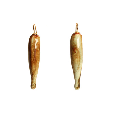 Glaze Drop Earrings Ceramics Julia Bramich sage 