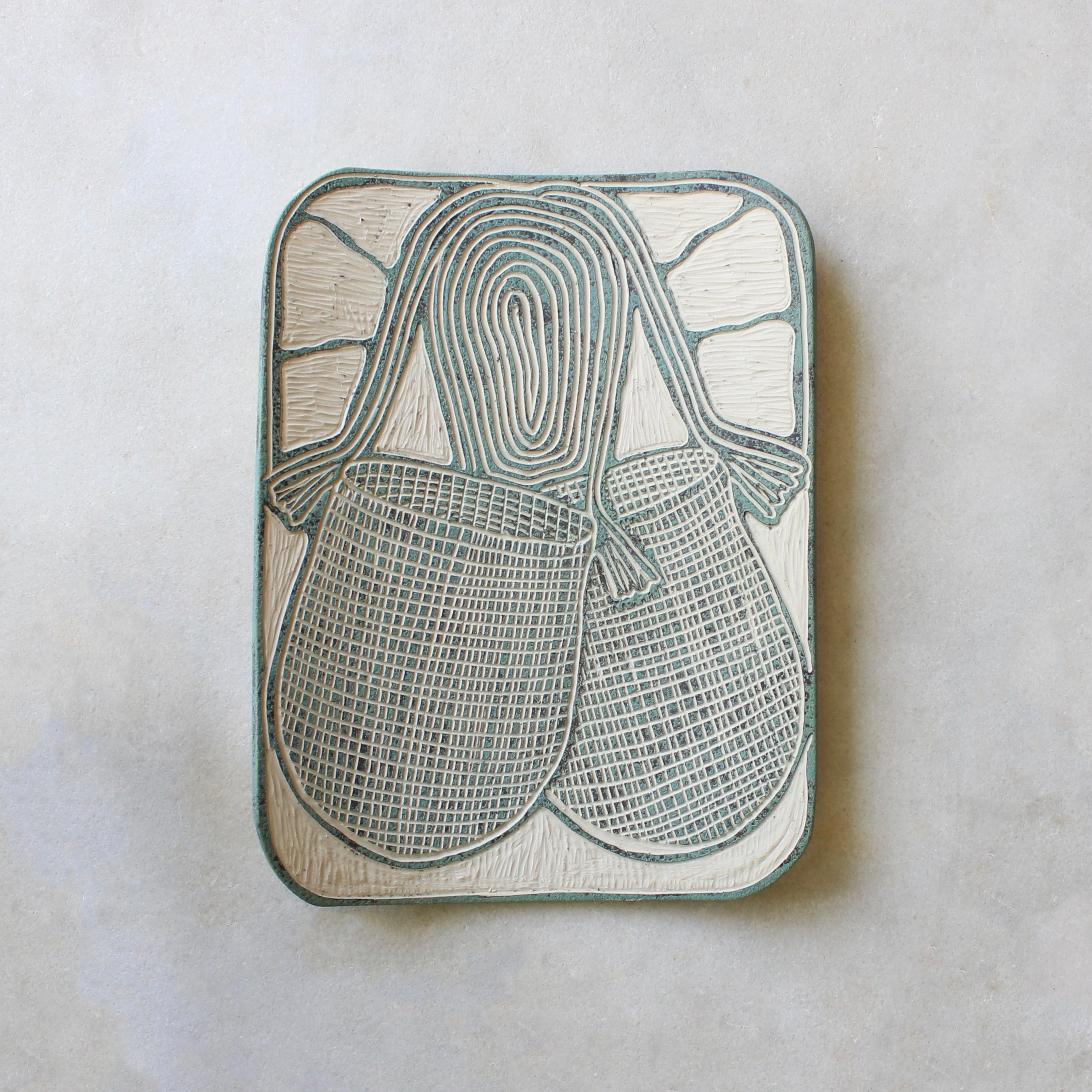 Vanessa Cannon - Kakan (Black Palm) Dillybag - 1068-24 Ceramics Yalanji Arts 