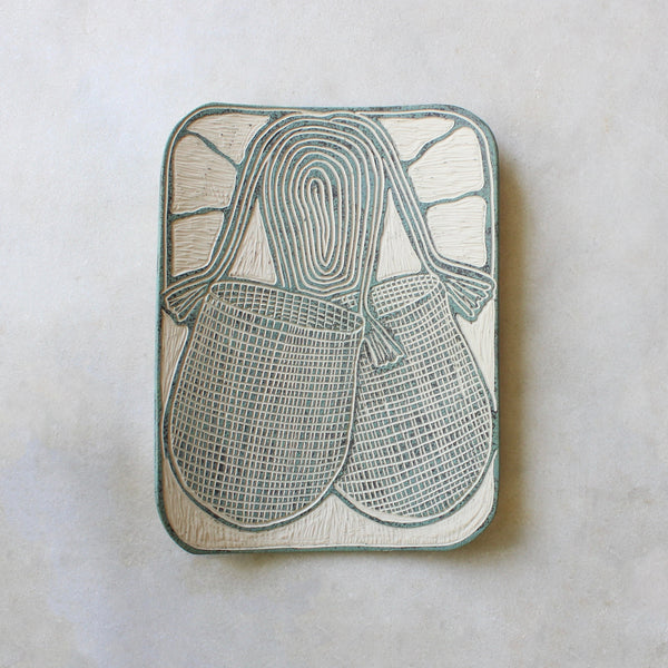 Vanessa Cannon - Kakan (Black Palm) Dillybag - 1068-24 Ceramics Yalanji Arts 