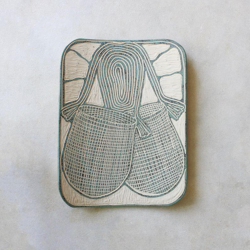 Vanessa Cannon - Kakan (Black Palm) Dillybag - 1068-24 Ceramics Yalanji Arts 