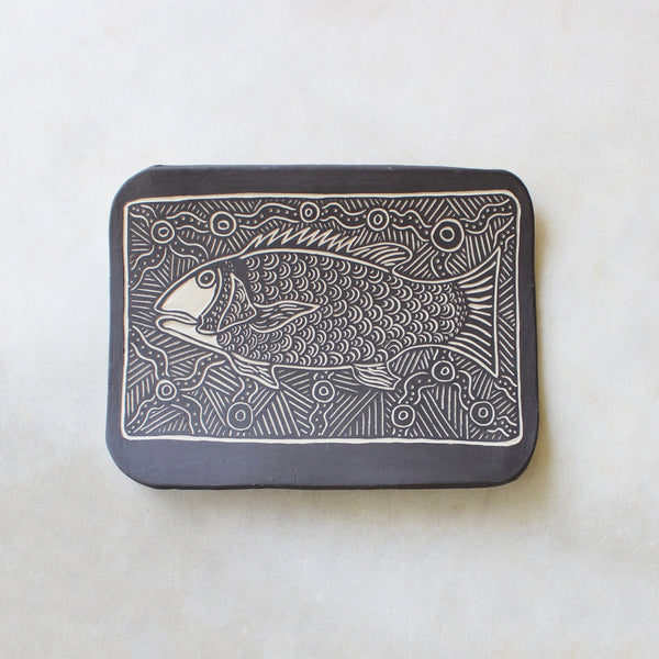 Gregory Salt - Bayil (Jungle Perch) - 441-24 Ceramics Yalanji Arts 