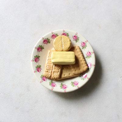 Deliciously Inedible Family Favourites (Large Plate) 5 biscuits Ceramics Julya Hegarty 