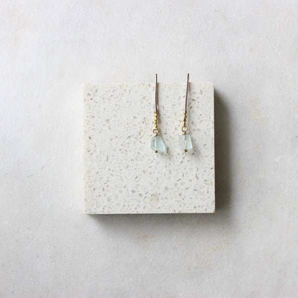 Green Stone Bar Earrings Jewellery ARTIZ Jewellery 