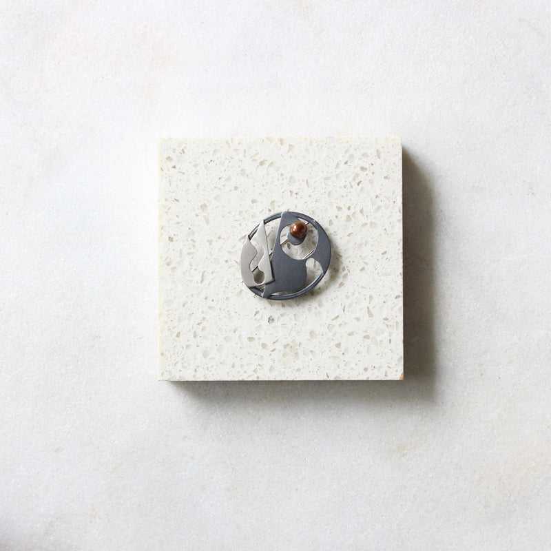 Brooch Collaged Constructed One-Off Jewellery Barbara Heath 