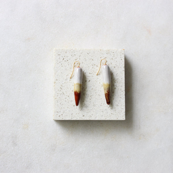 Glaze Drop Earrings Ceramics Julia Bramich 