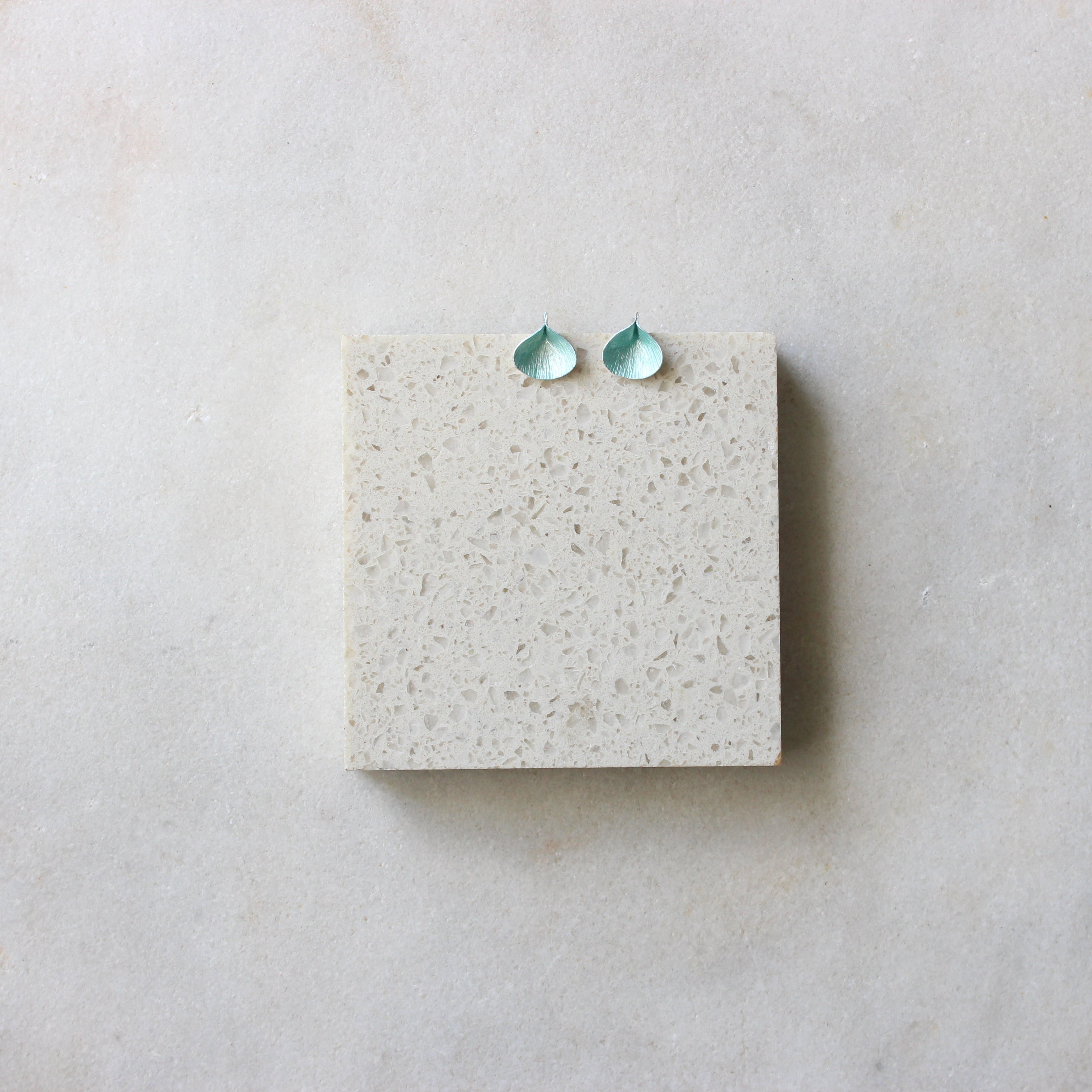 Flutter Studs (Nile Green) Jewellery Mari Hirata 