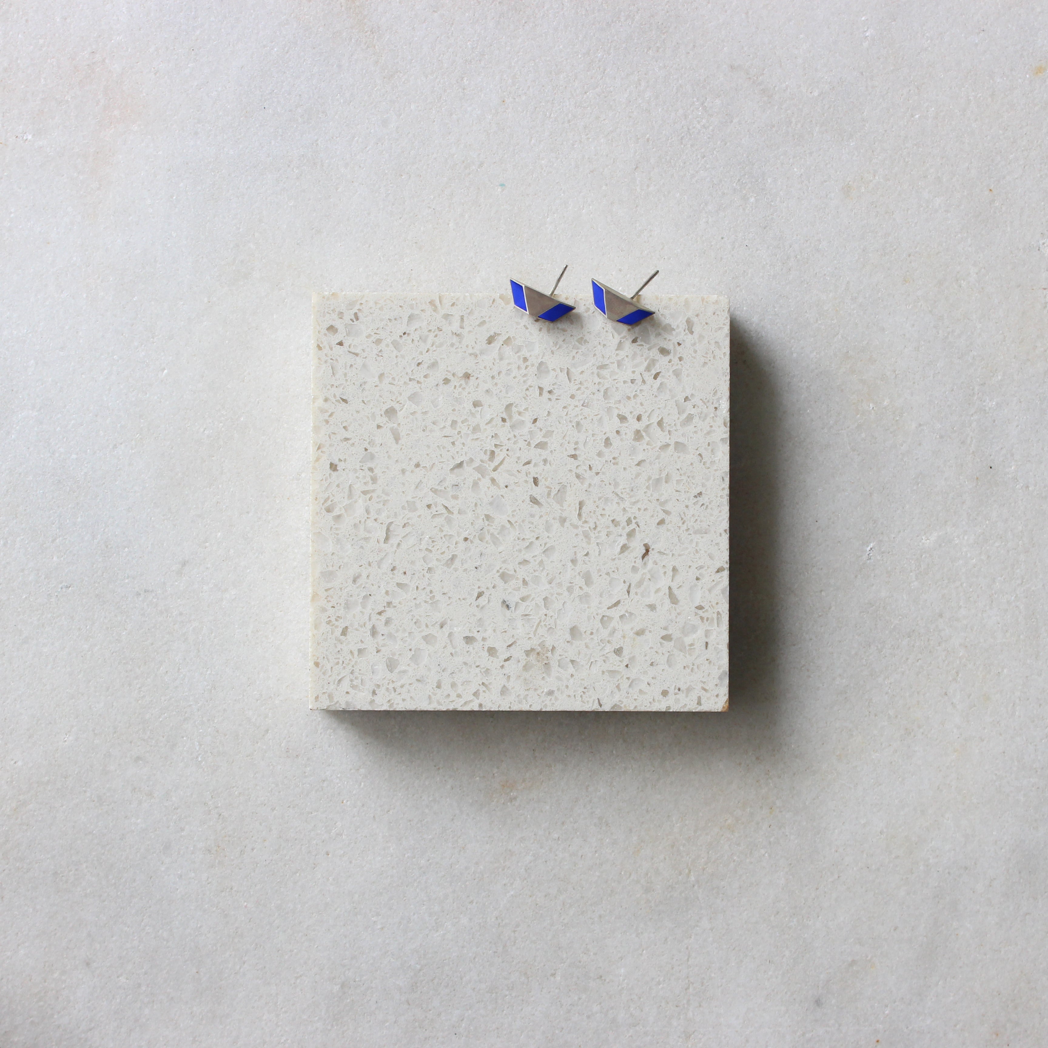 Deepest Blues Kite Studs Jewellery Mari Hirata 