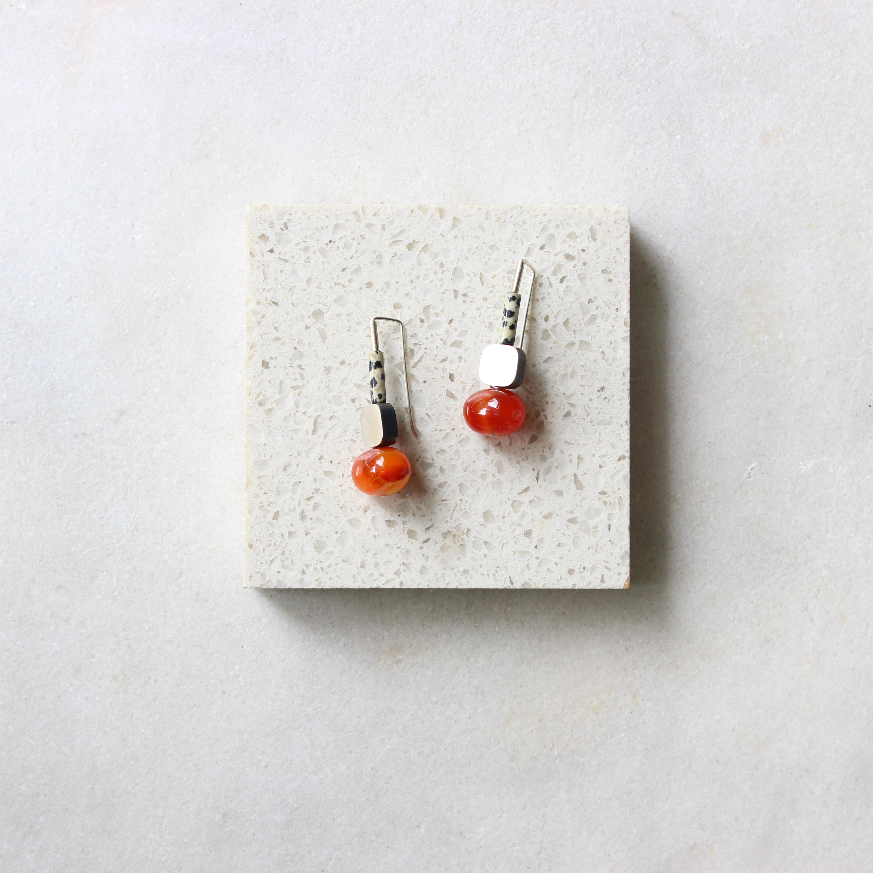 Carnelian Soft Squares Jewellery Ari Athans 