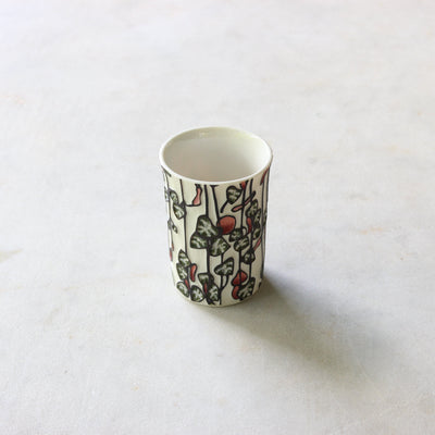 Porcelain Posy Vase Ceramics Sam Pettigrew Chain of Hearts 