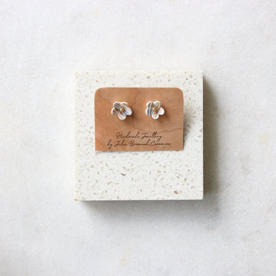 Flower Stud Earrings Jewellery Julia Bramich Stripes 