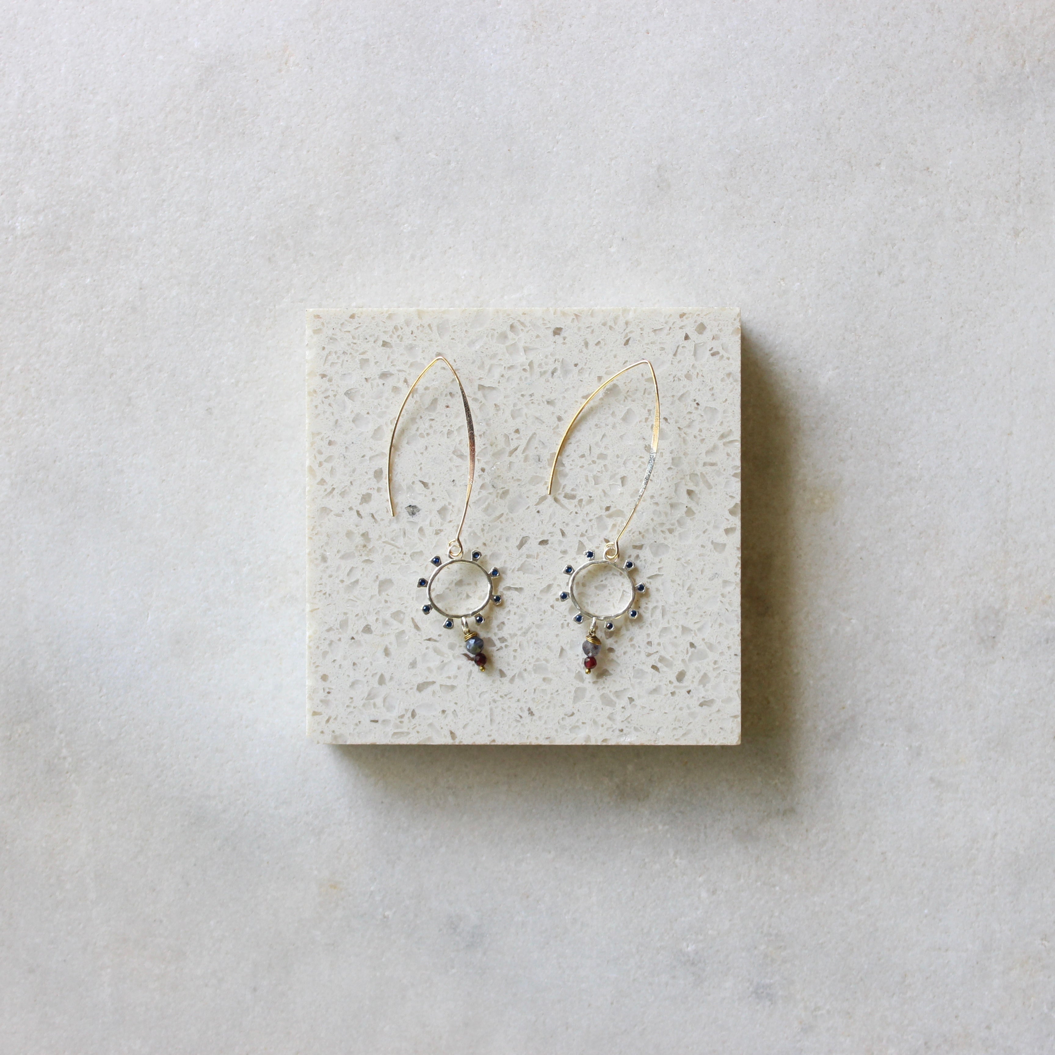 Silver circle earrings Jewellery ArtizJewelry 