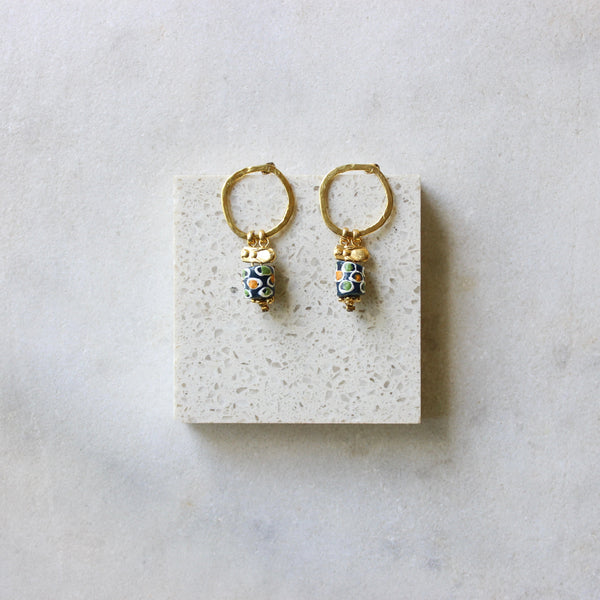 African bead circle earrings Jewellery ArtizJewelry 