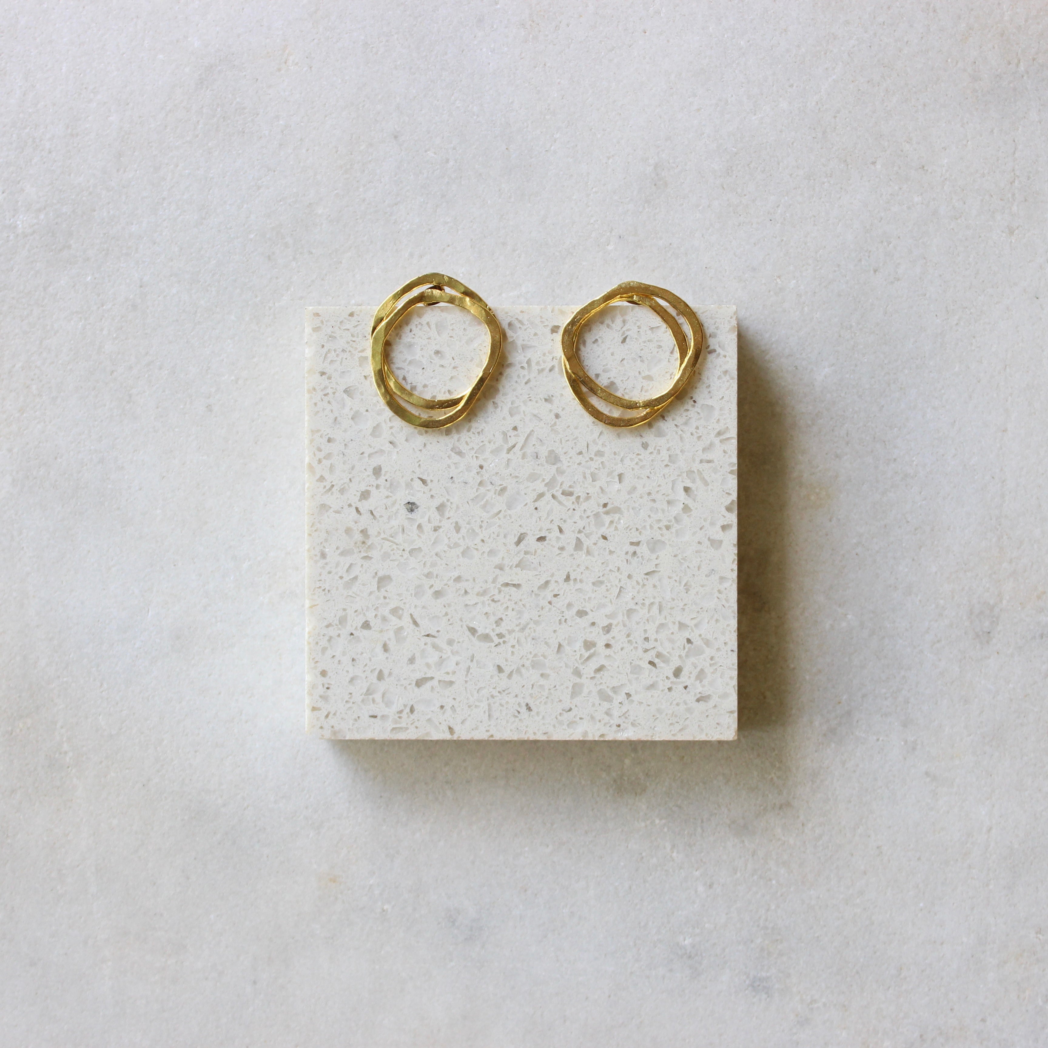 Interlocking hoop earrings- small Jewellery ArtizJewelery 