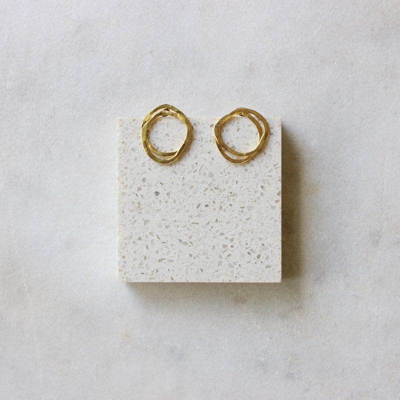 Interlocking hoop earrings- small Jewellery ArtizJewelery 