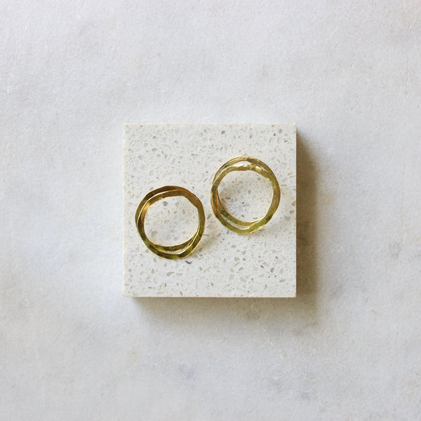 Interlocking hoop earrings- large Jewellery ArtizJewelery 
