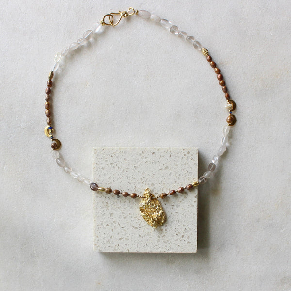 Quartz honey-comb necklace Jewellery Artiz Jewellery 
