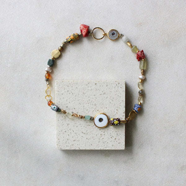 Krobo African glass necklace Jewellery Artiz Jewellery 