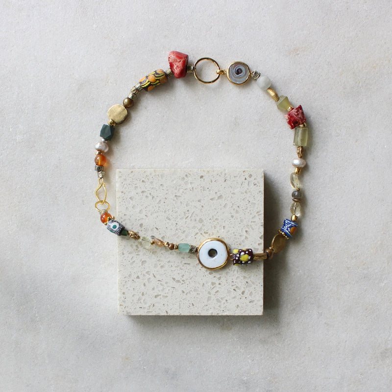 Krobo African glass necklace Jewellery Artiz Jewellery 