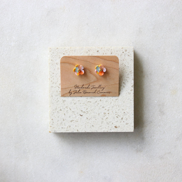 Flower Stud Earrings Jewellery Julia Bramich Rainbow 
