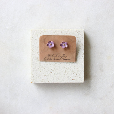 Flower Stud Earrings Jewellery Julia Bramich Purple-dark 